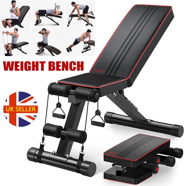 Foldable Adjustable Dumbbell Bench Weight Training Fitness Incline Workout Gym