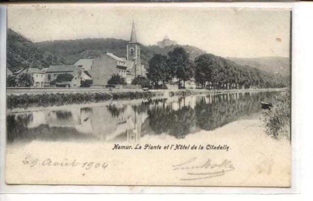 CP Belgique - Namur - La Plante et l'Hôtel de la Citadelle