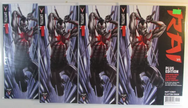 Rai Lot of 4 #1 x4 Valiant Comics (2014) NM- 1st Print Comic Books