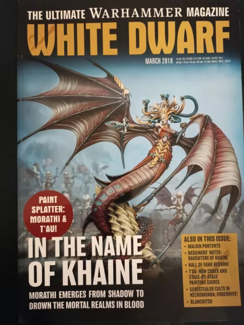 white dwarf issue March 2018 in very good condition.