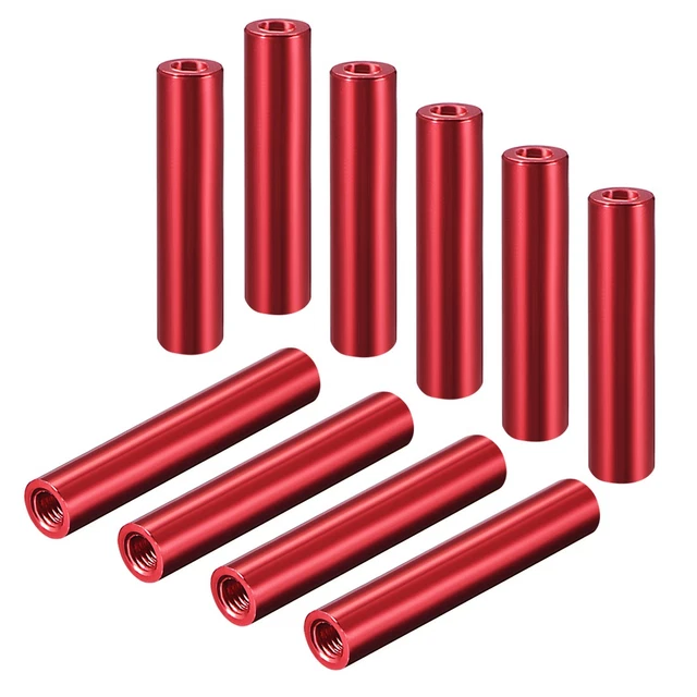 sourcing map Non filetés plastique Colonne Isolation Tube entretoise Support 12x9mm 20Pcs