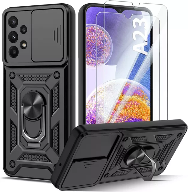 For Samsung Galaxy A23 5G Case, Slim Armor Shockproof Stand TOUGH Phone Cover