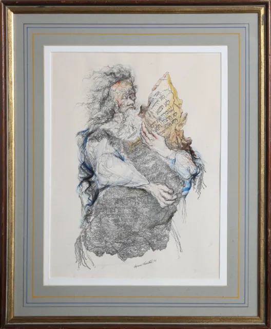 Seymour Rosenthal, Moses with Tablet, Lithograph, signed and numbered in pencil