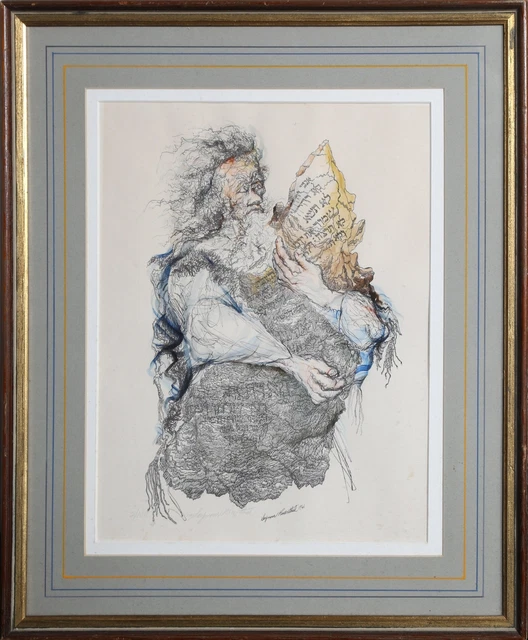Seymour Rosenthal, Moses with Tablet, Lithograph, signed and numbered in pencil Seymour Rosenthal, Moses with Tablet, Lithograph, signed and numbered in pencil