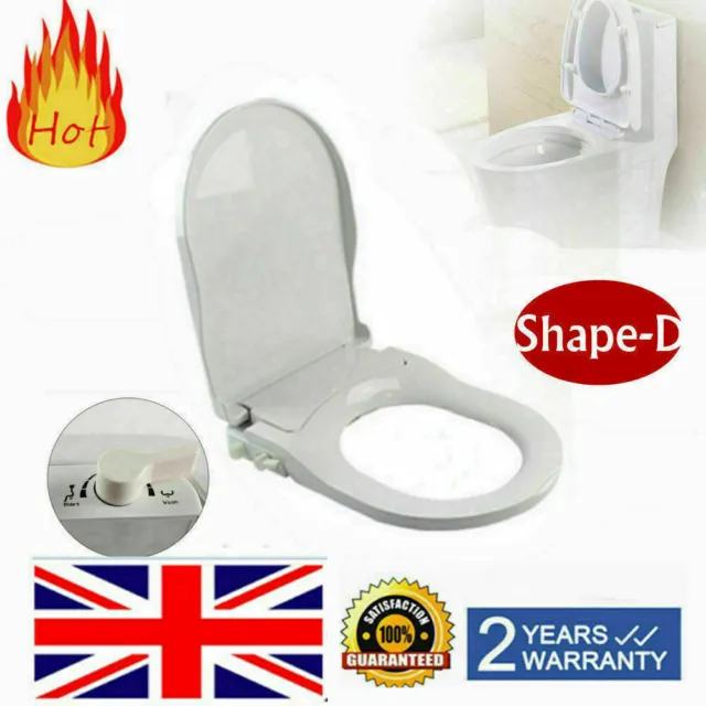 Non-Electric Bidet Bathroom Toilet Seat Dual Cleaning Nozzle Water Spray