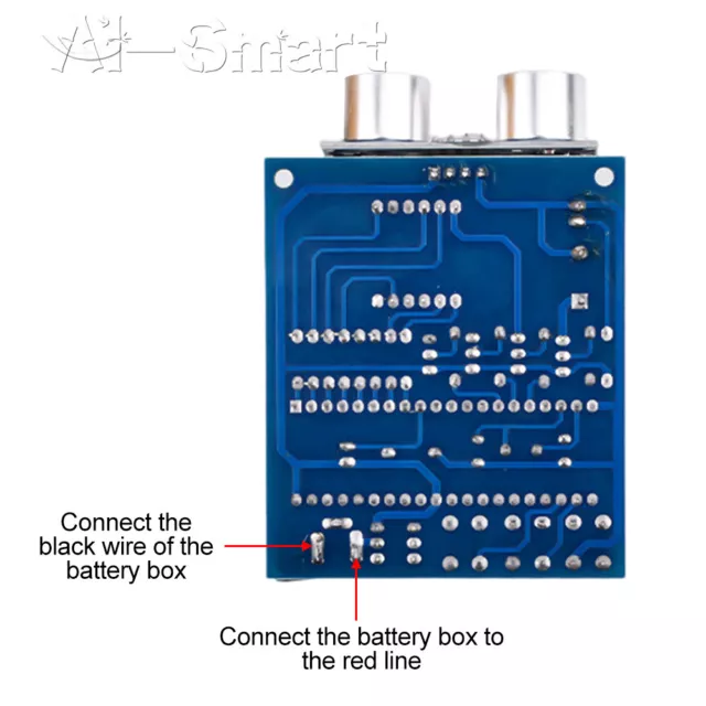 51 Microcomputer Ultrasonic Rangefinder Module Reversing Radar Alarm HC-SR04 Kit 3