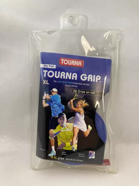 Unique Sports Tourna Grip Dry Feel Xl Tennis / Racquet Overgrip 10 Grips On Roll