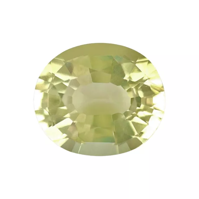 NATURAL 4.57ct Light Green Yellow Beryl Oval Cut 12x10.5mm Loose Fine Gemstone