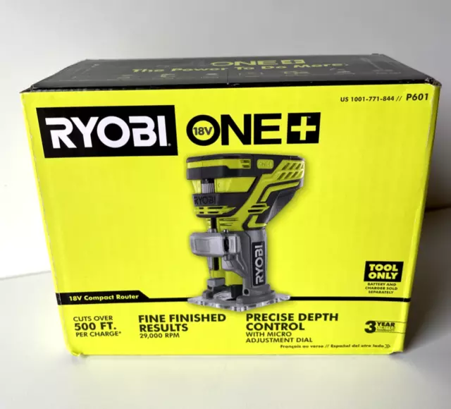 Ryobi One+ 18V Cordless Fixed Base Trim Router 7