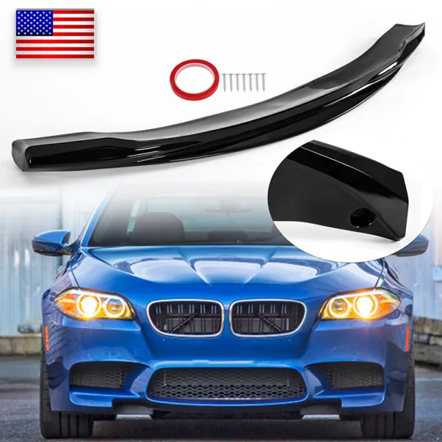 Carbon Look Front Bumper Lip Lower Spoiler For BMW F10 M5 RKP Style 2012-17