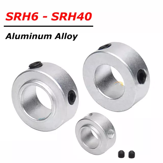 SRH Collare Albero con Grub Anelli Arresto Vite Fissaggio Anello Limite Bush 6mm-40mm Foro