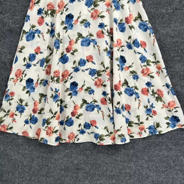 Soprano Nordstrom Midi Skirt Womens Large Floral USA Made Cottage Modest Career 3