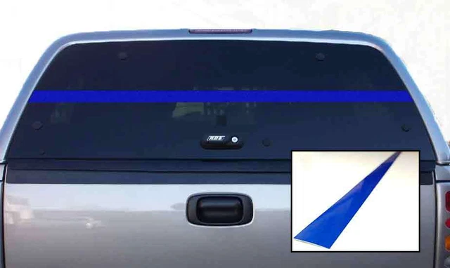State Police Stickers 3-Pack Reflective Thin Blue Line Decals – Police Support Sticker For Car, Truck, Window (4"x2") American Flag Blue Line Decal - Foto 3