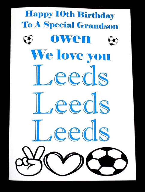 PERSONALISED BIRTHDAY CARD Grandson Son Brother Nephew Any Relation ...