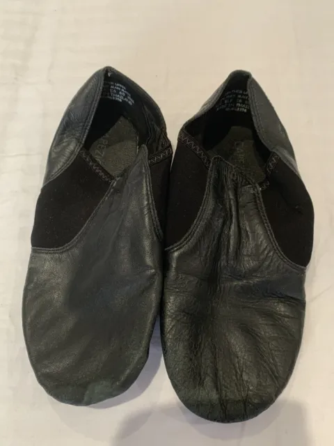 Adult Black Capezio Jazz Shoes Dance wear Size 7