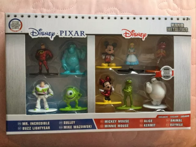 Disney Pixar Diecast Metal Figures 10 Pack - New