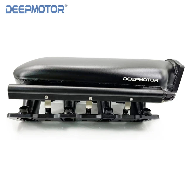 102MM LOW Intake Manifold W/ Fuel Rails & Throttle Body For GMC LS LS1 LS2 LS6 E - Foto 2