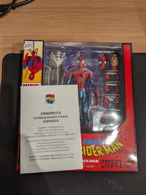 Marvel MAFEX No.075 Spider-Man (Comic Ver.) - Reissue *Like New*