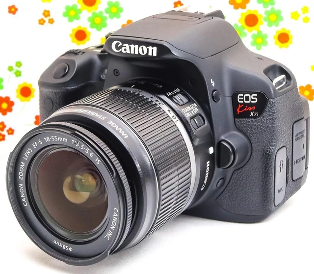 CANON EOS KISS X7i DSLR Camera Kit High-Res 1800MP Easy to