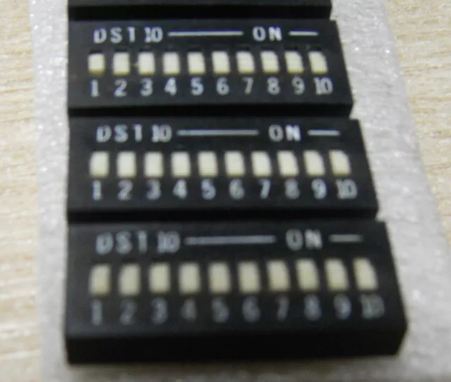 pack of 10 10 way DIP switches DST10
