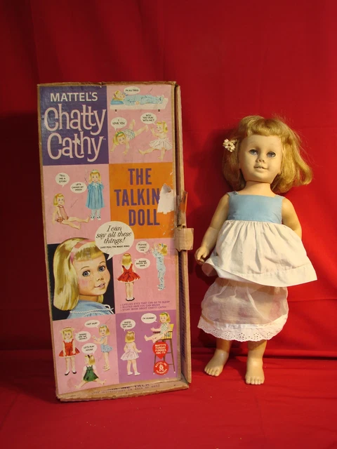 Original 1959 Vintage MATTEL CHATTY CATHY SLEEPY EYED DOLL Original Box Original 1959 Vintage MATTEL CHATTY CATHY SLEEPY EYED DOLL Original Box