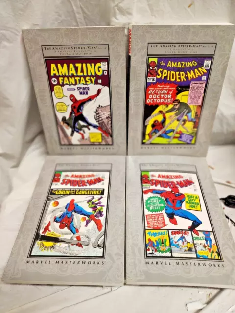 Marvel Masterworks The Amazing Spider-Man Vol 1,2,3,4 1-40 Barnes and Noble NM+