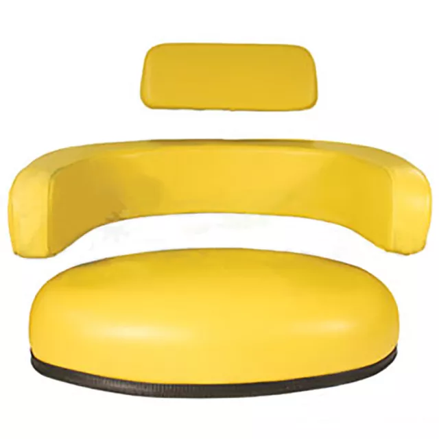 3-Pc Yellow Seat Cushion Set Fits John Deere Tractor 3010 4010 4020 4320 4430 2