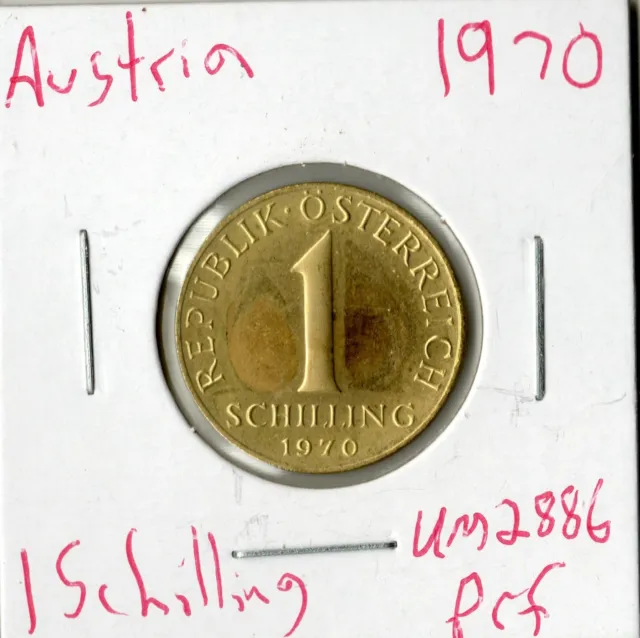 Coin Austria 1 Schilling 1970 KM2886, proof