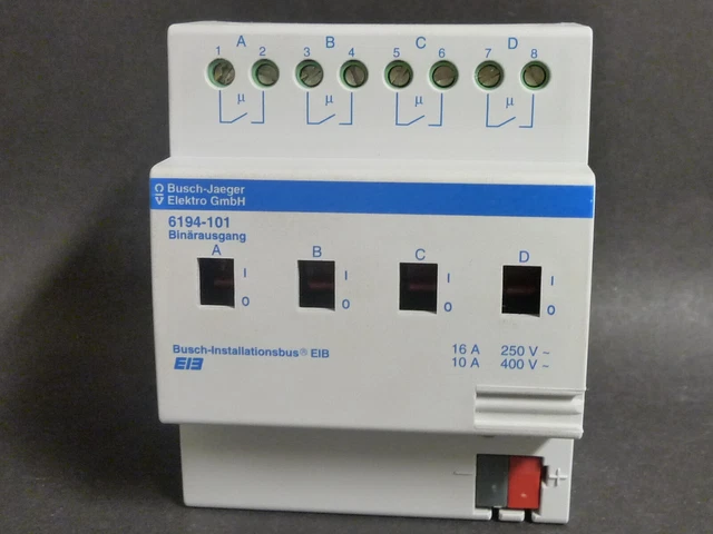 Merten 4fach Schaltaktor mit Handbetätigung 6475 90 230V/16 REG-K/4x KNX REG EIB Merten 4fach Schaltaktor mit Handbetätigung 6475 90 230V/16 REG-K/4x KNX REG EIB