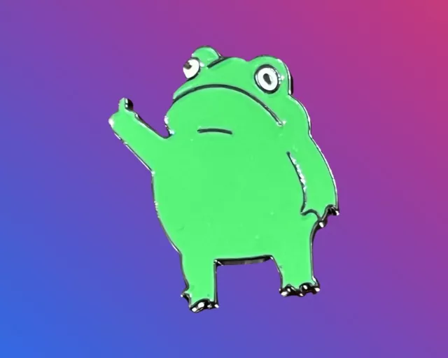 Heavy Duty Cute Stylish Frog Funny Pin 1pc