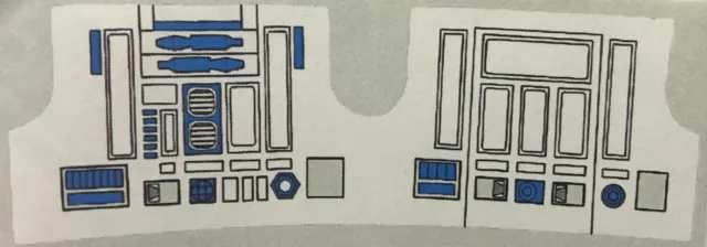 Vintage Star Wars - Replacement Sticker for R2-D2 (R2D2)