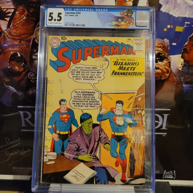 Superman #143 CGC 5.5, Bizarro Frankenstein appearance Curt Swan cover