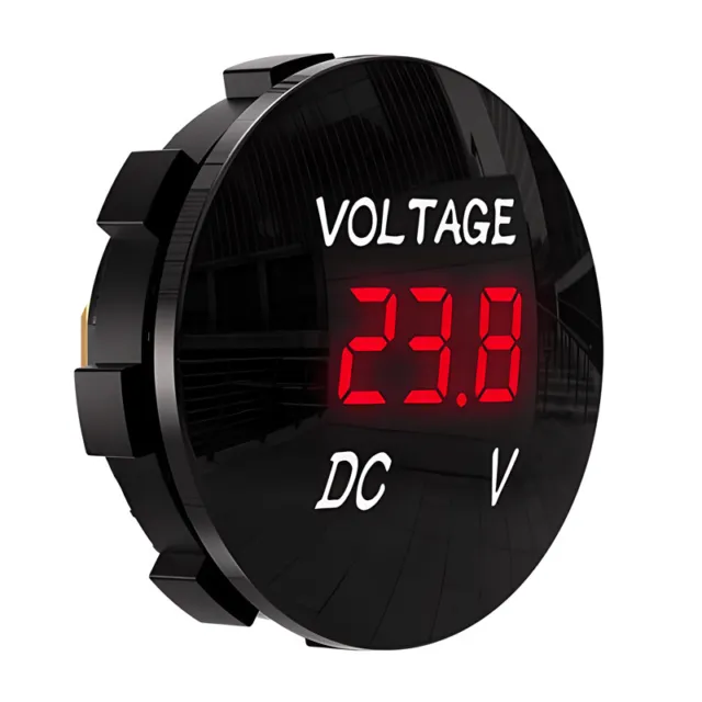 DC 12V 24V LED Panel Digital Voltage Volt Meter Display Voltmeter Car Motorcycle