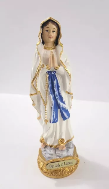 OUR LADY OF Lourdes Virgin Mary Mother Catholic Statue Sculpture ...