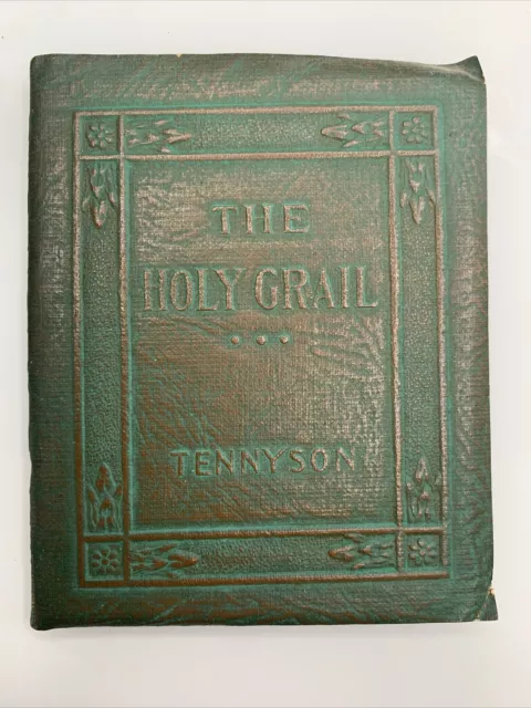 The Holy Grail Tennyson Little Leather Library Redcroft Edition Antique book