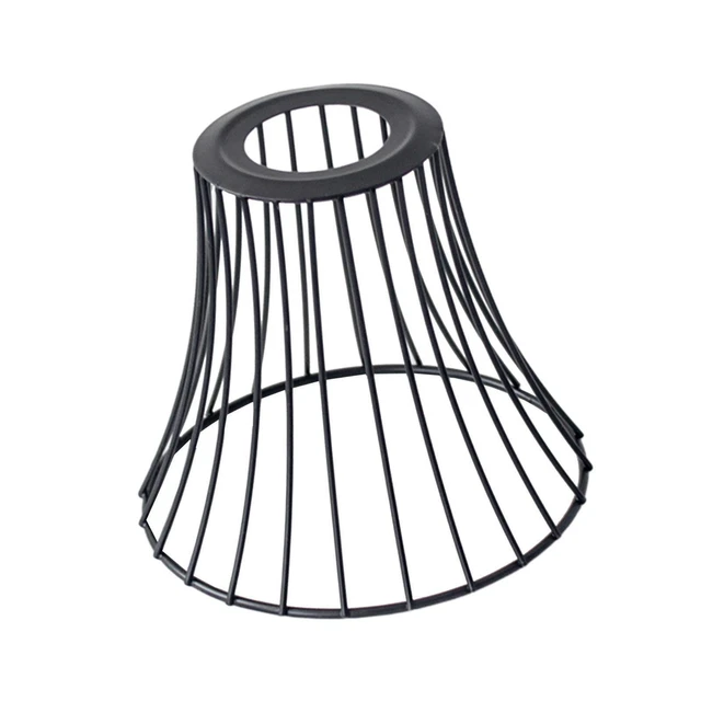 Support Abat-jour Cage Métal Fil De Fer - Cadre Tambour Lampe DIY