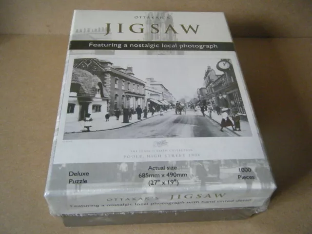 Collectable Ottakar's "POOLE HIGH STREET 1908" 1000 piece deluxe jigsaw. Sealed.