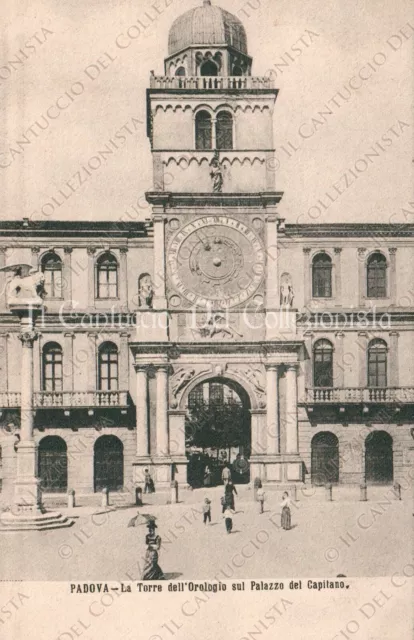 PADOVA Torre Orologio su Palazzo del Capitano cartolina