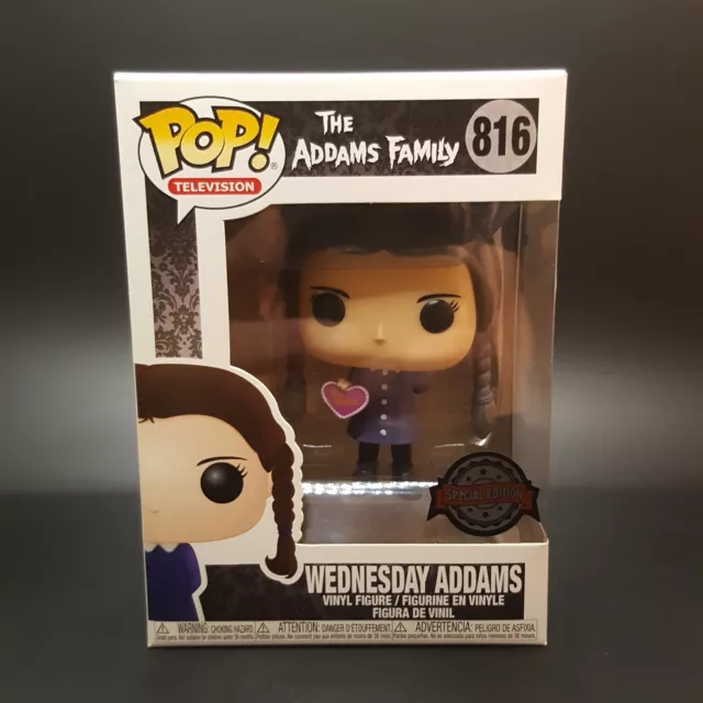 Funko Pop Vinyl Addams Family Wednesday Valentine #816 Exclusive Vinyl Figure