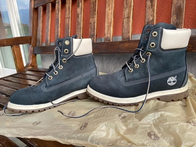 STIVALETTO DONNA 37 Timberland Af 6In 65629 Pelle Blu EUR 60 00
