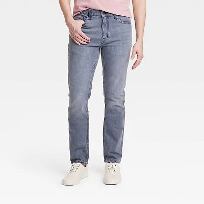 Men's Lightweight Colored Slim Fit Jeans - Goodfellow & Co Blue Denim 42x34