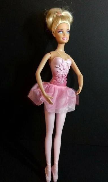 Robe Bustier En Satin Et Dentelle Brodée Pour Poupée Barbie – Années 90, Occasion, Référence N°525
