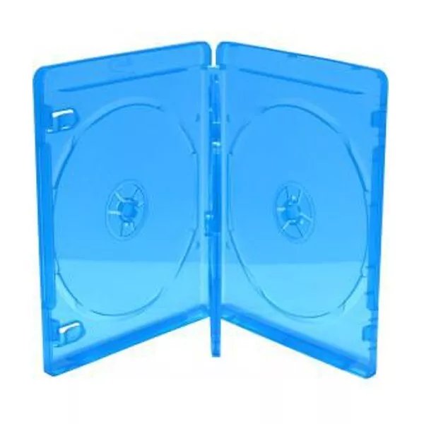 BOITIER RANGEMENT 3 BLU-RAY EPAIS. 14MM BLEU 170 x 135 x 14 mm