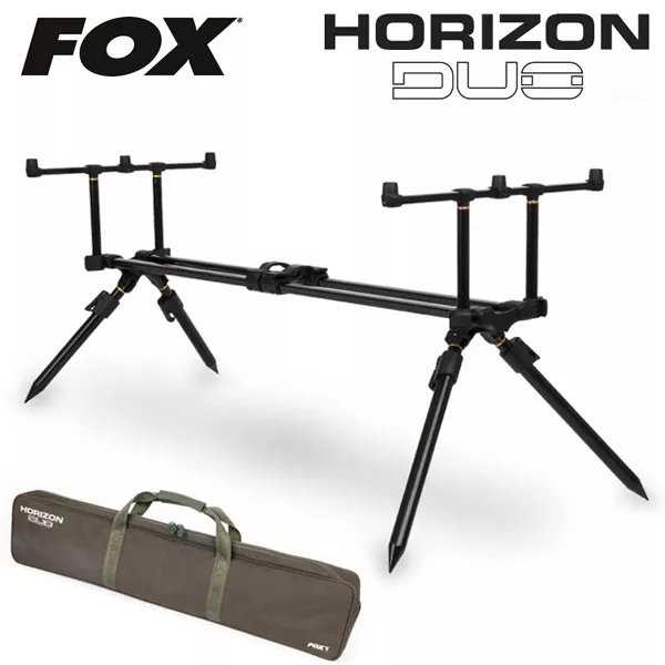 Fox Horizon Duo contenitore a 3 aste completo di custodia per pesca alla carpa CRP027