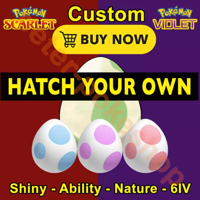 Pokemon Home Release The Teal Mask DLC ✨Shiny✨ Scarlet and Violet Custom Egg 6IV