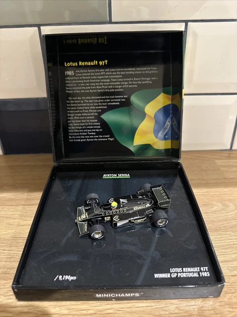 Minichamps 1/43 Lotus 97T Renault - GP Du Portugal 1985 - 1ère Victoire De Senna - Occasion