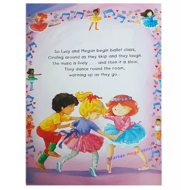 A5 Beautiful Girls My Ballet Story Reading Book Padded Hardback Bedtime Children 2