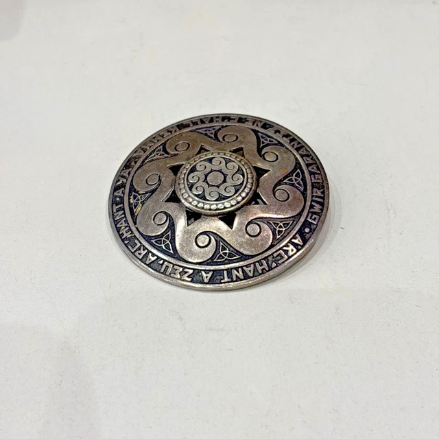 BROCHE KELT BIJOU Breton Vintage Métal Argenté Bretagne EUR 48,00 - FR