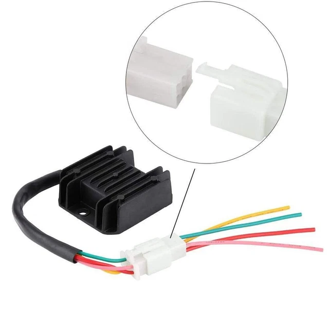 4 Wires Voltage Regulator Rectifier Fit Motorcycle Moped Scooter ATV Boat Motor
