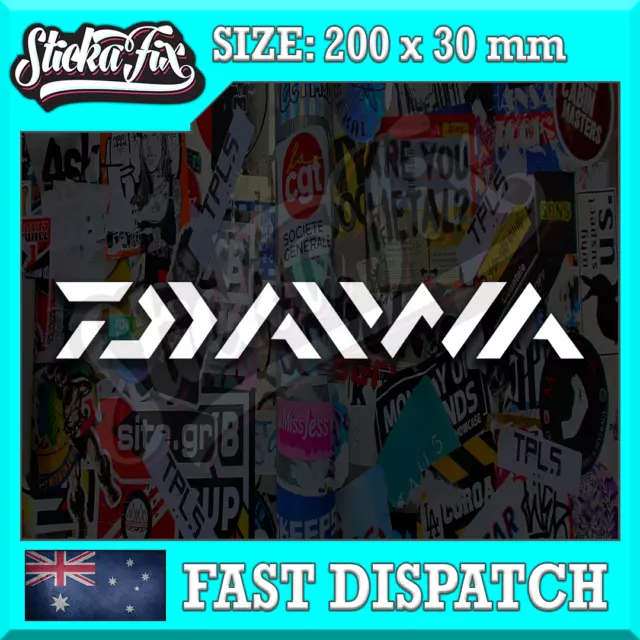 Daiwa Fishing Logo 200mm Decals High Vinyl Registration